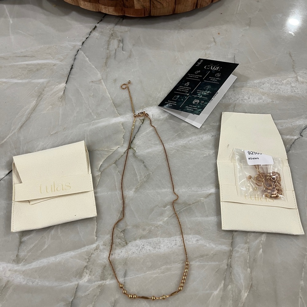 Tula Gold Beaded Necklace